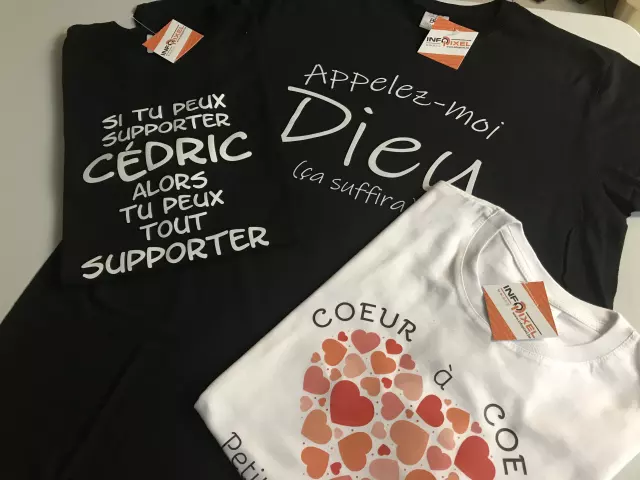 Réalisation textile personnalisée par Infopixel à Bertrix