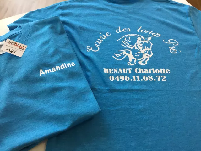 Réalisation textile personnalisée par Infopixel à Bertrix