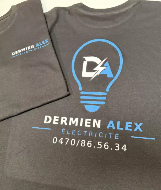 Réalisation textile personnalisée par Infopixel à Bertrix
