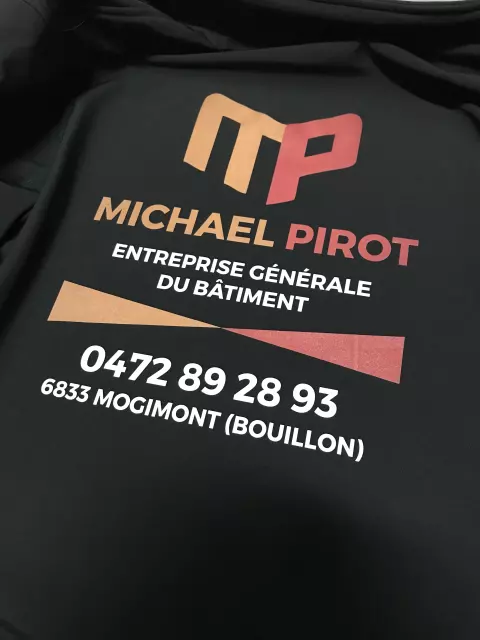 Réalisation textile personnalisée par Infopixel à Bertrix