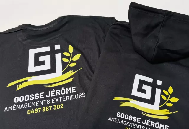 Réalisation textile personnalisée par Infopixel à Bertrix