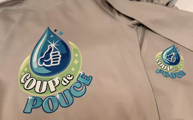 Réalisation textile personnalisée par Infopixel à Bertrix