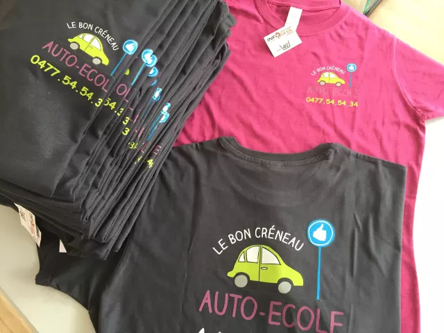 Réalisation textile personnalisée par Infopixel à Bertrix