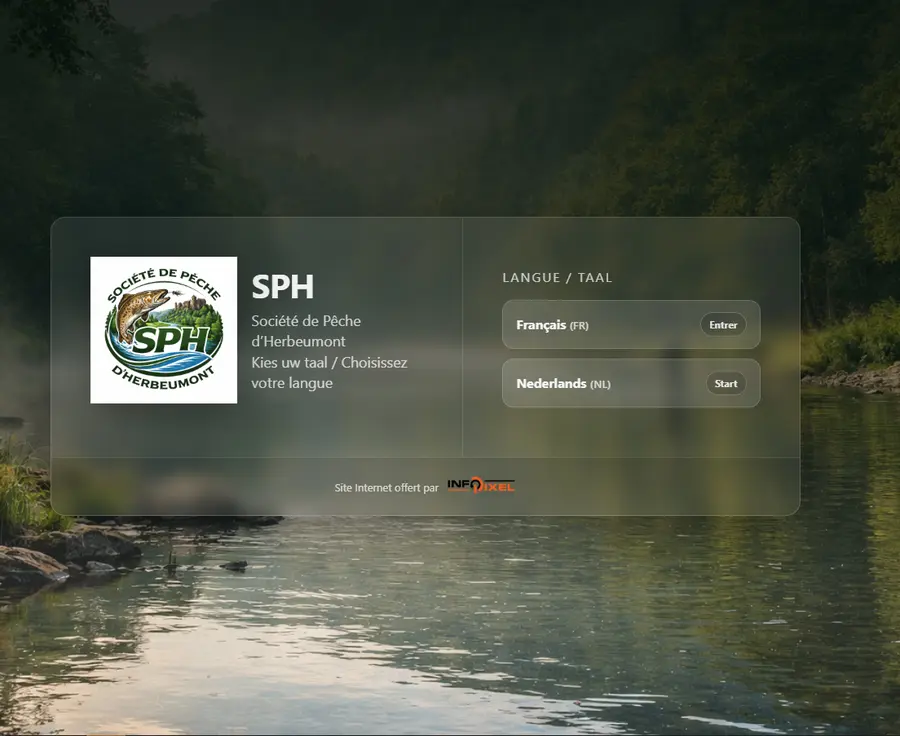 Aperçu du site Internet herbeumontpeche.be réalisé par Infopixel