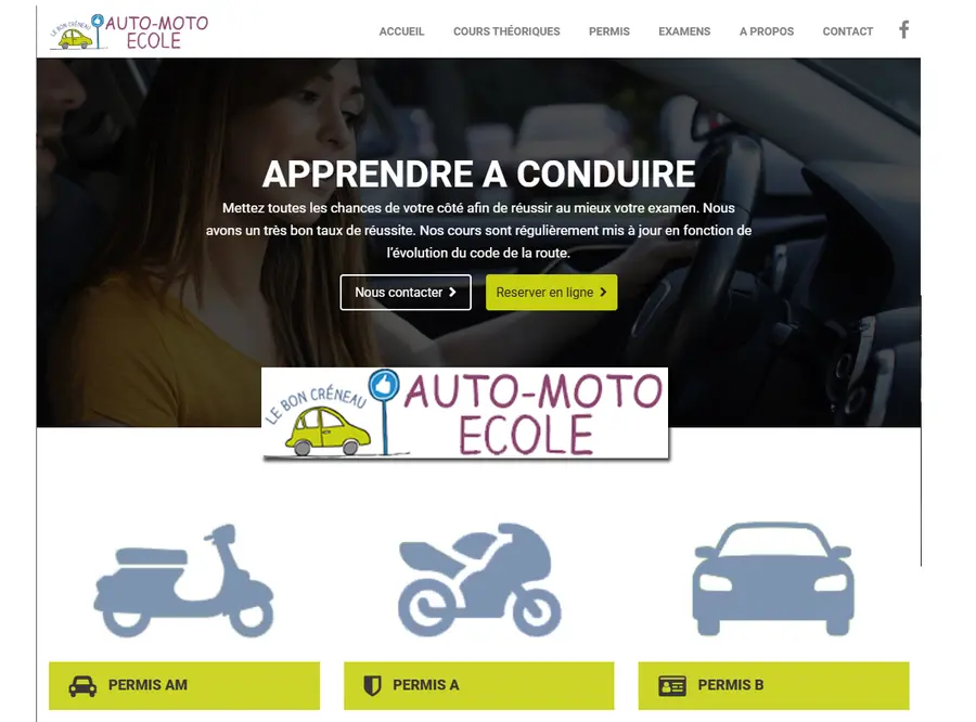 Aperçu du site Internet leboncreneau.be réalisé par Infopixel